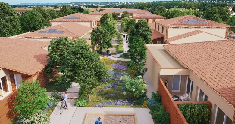 Achat / Vente programme immobilier neuf Castelginest écovillage séniors à 5 min de l'Espace Fenouillet (31780) - Réf. 9387